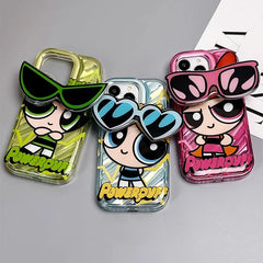 Cute Powerpuff Girls Sunglasses Phone Case
