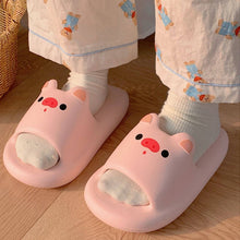 Load image into Gallery viewer, Kawaii Cloudy Piggy Slippers
