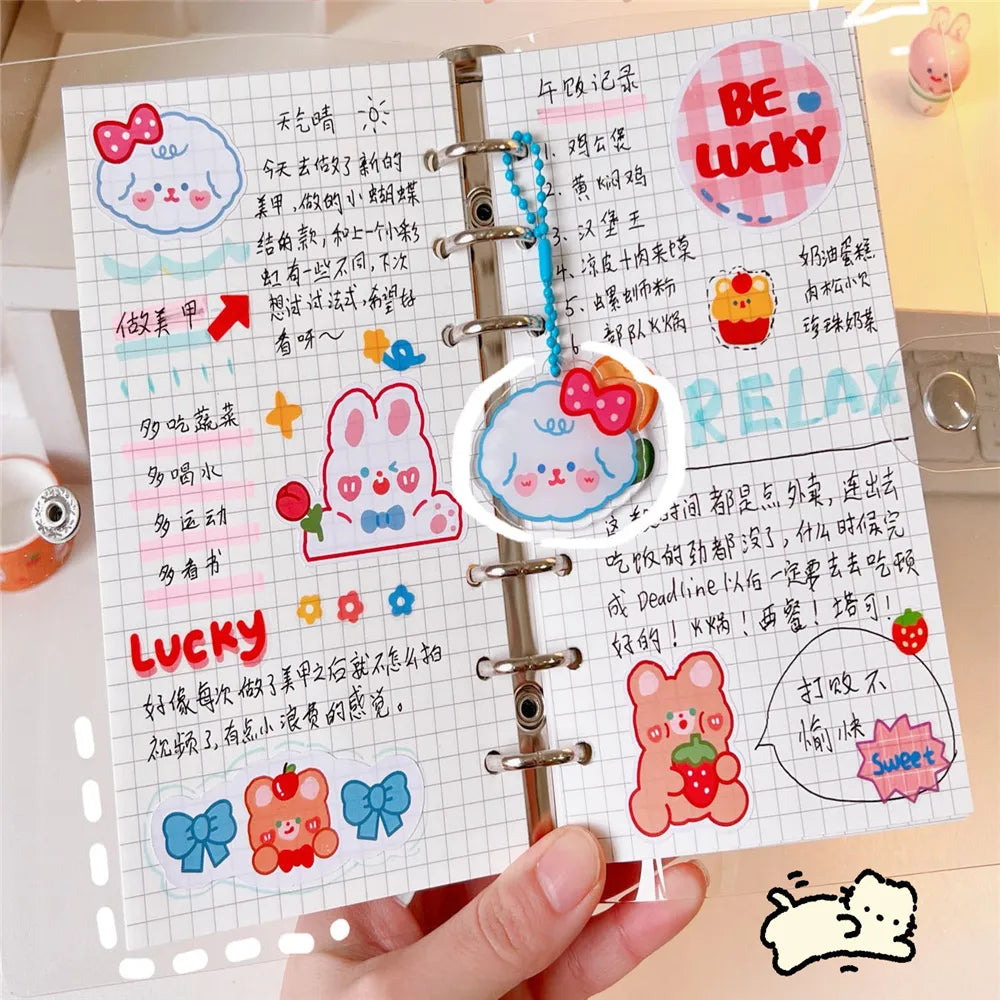 Kawaii Bear Bunny Binder Notebook