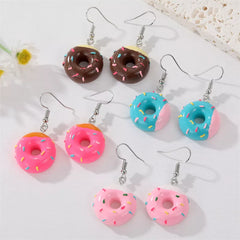 Cute Colorful Donut Earrings