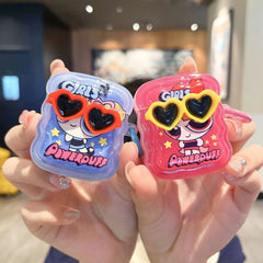 Cute Powerpuff Girls Sunglasses Airpods Case