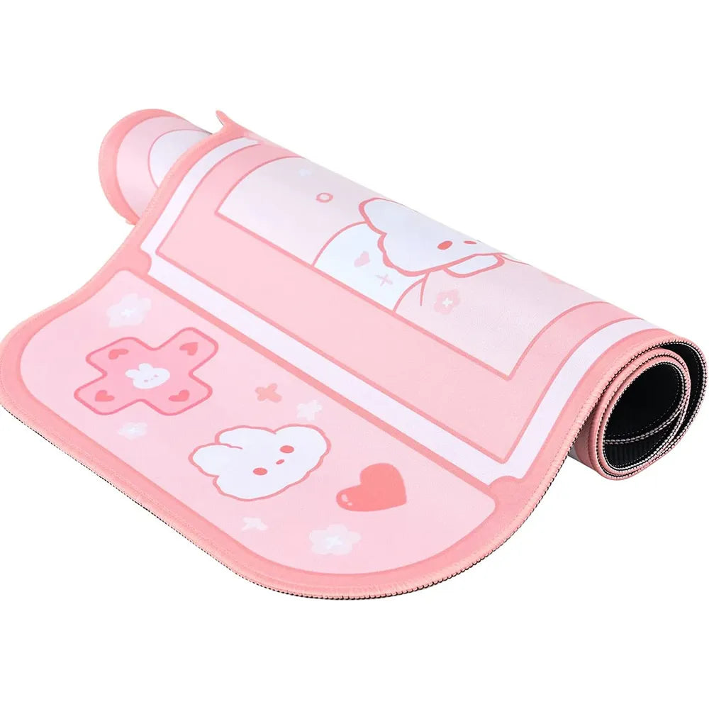 Large Kawaii Pink Bunny Switch Mousepad