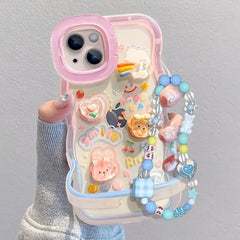 Kawaii Bead Bracelets Charm Phone Case