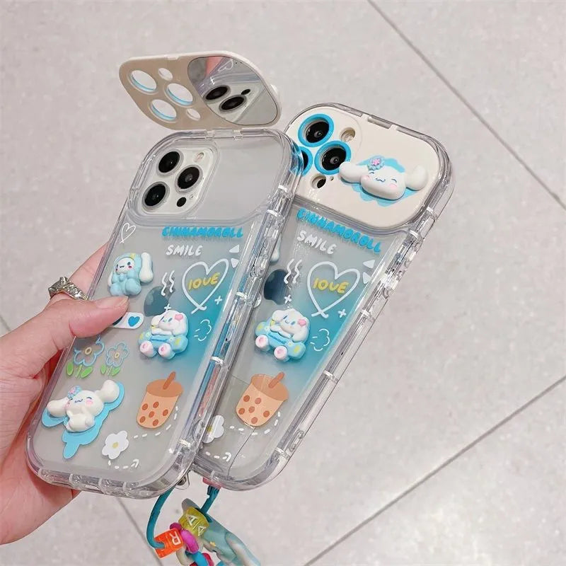 Kawaii Cinnamoroll Mirror Phone Case