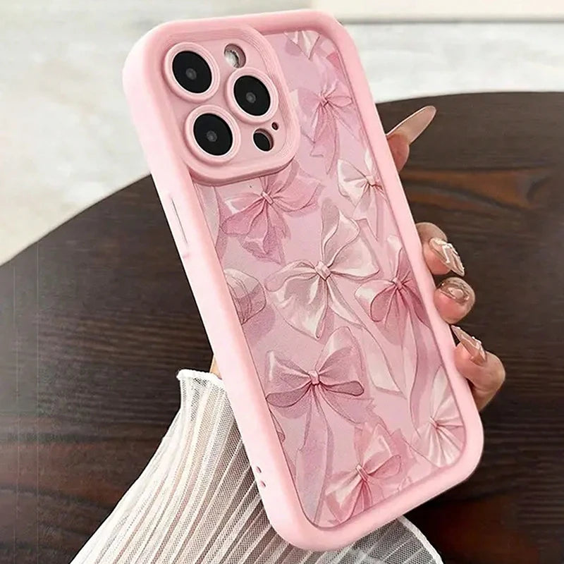 Pink Bow Pattern Phone Case