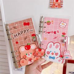 Kawaii Bear Bunny Binder Notebook