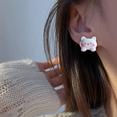 Kawaii Cartoon Animal Resin Earrings