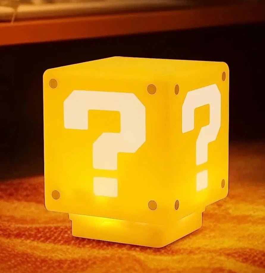Cute Super Mario Question Mark Lamp
