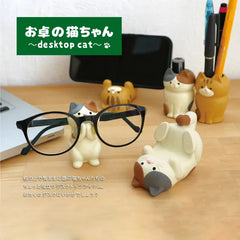 Kawaii Kitten Phone/Pen/Glasses Holder