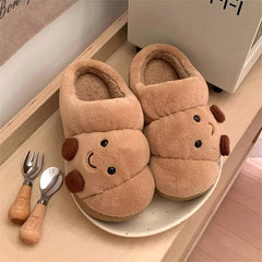 Cute Fluffy Croissant Slippers🥐
