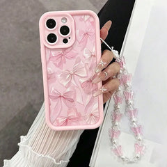 Pink Bow Pattern Phone Case