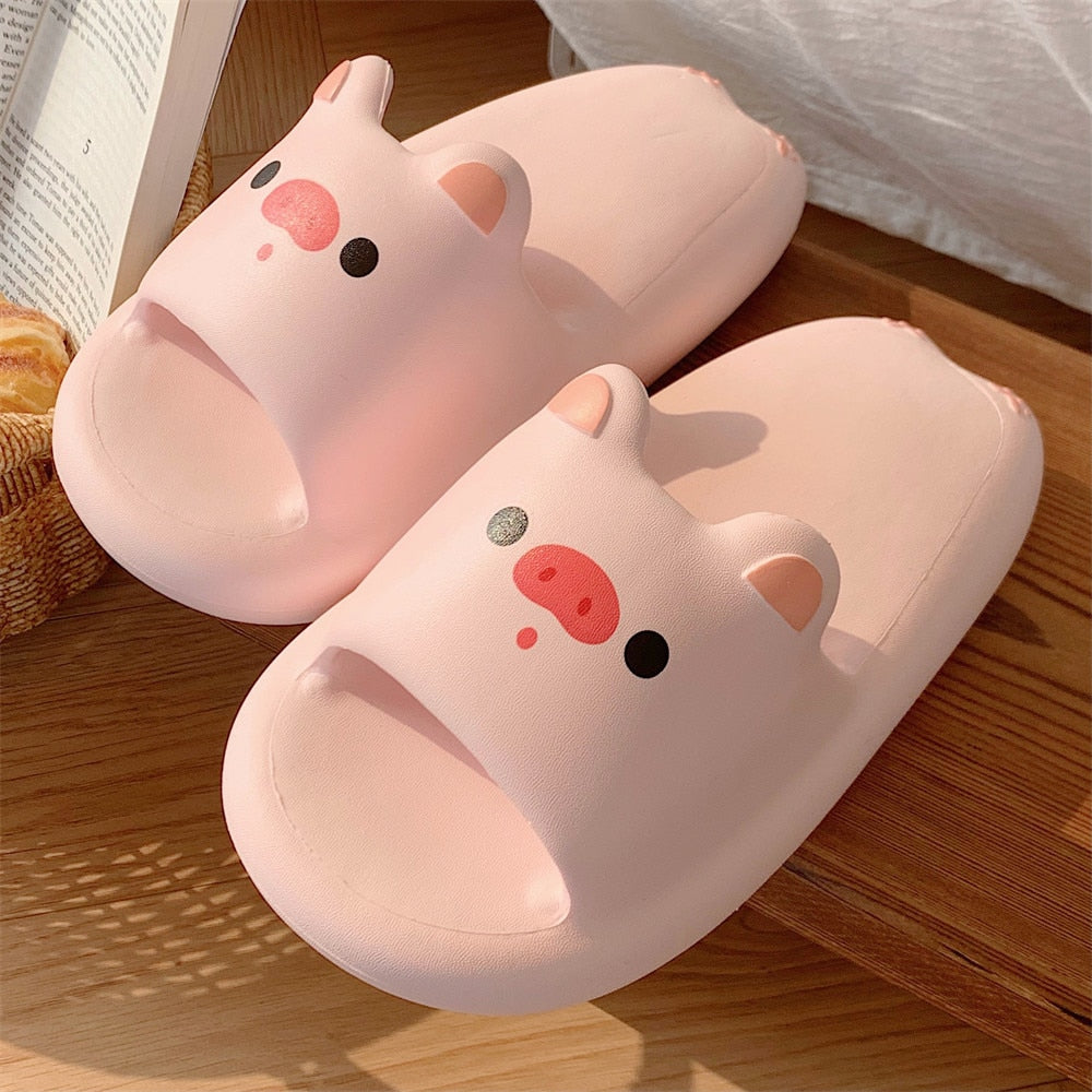 Kawaii Cloudy Piggy Slippers