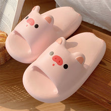 Load image into Gallery viewer, Kawaii Cloudy Piggy Slippers
