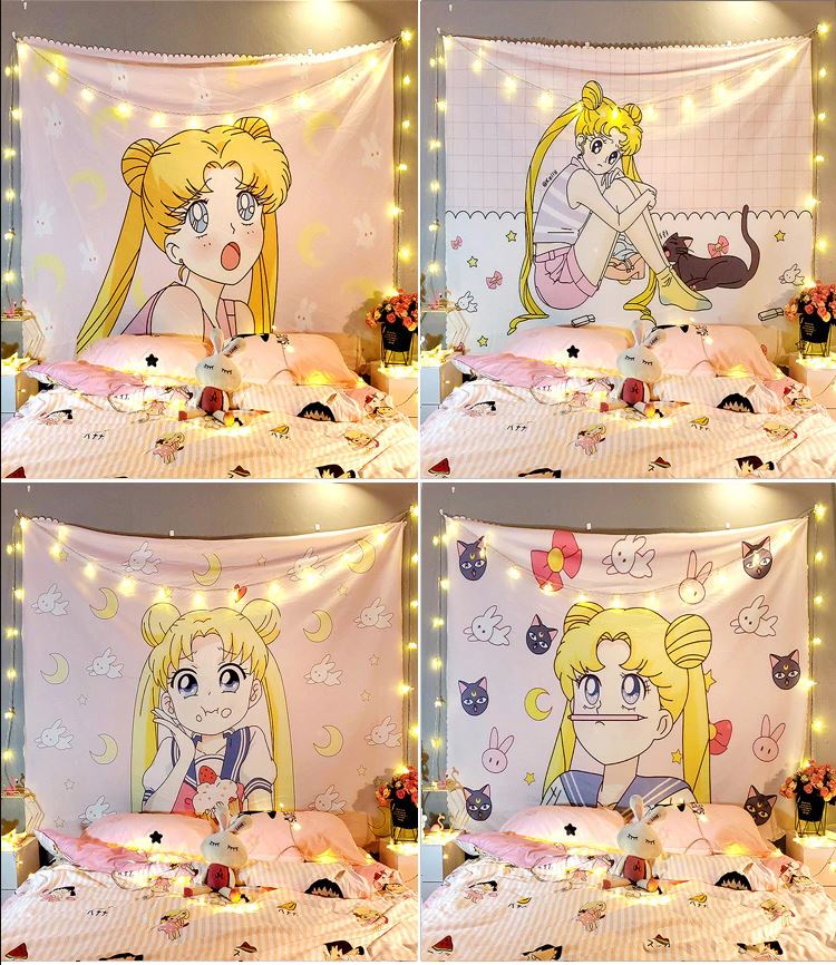 Sailor Moon Inspired Tapestry