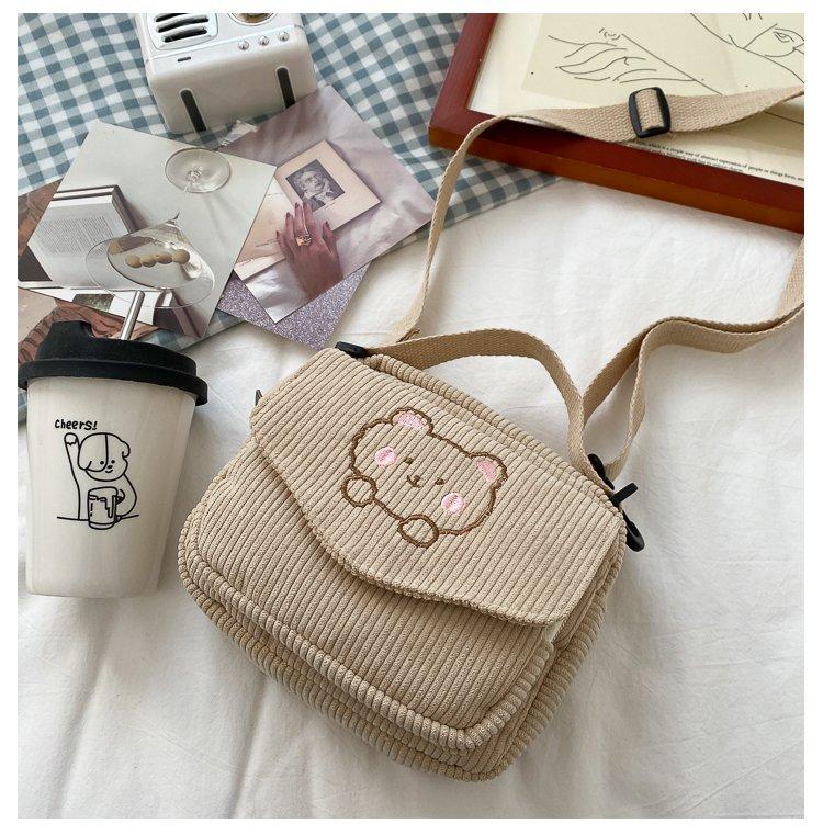 Corduroy crossbody bag hot sale