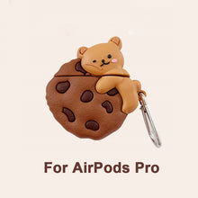Load image into Gallery viewer, Cookie Teddy Bear Airpods Case
