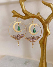Load image into Gallery viewer, Handmade Luna Moth Earrings
