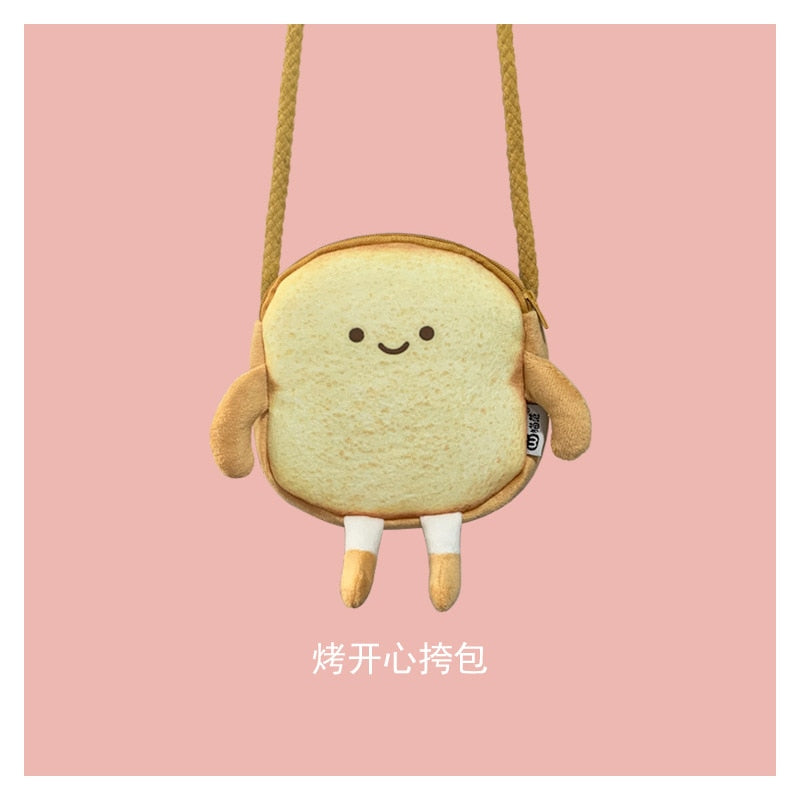 Mini Toasty Bread Crossbody Bag
