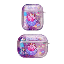 Load image into Gallery viewer, Quicksand Bling Bling Kirby Airpods Case
