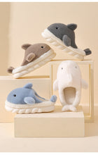 Load image into Gallery viewer, Fluffy Shark Warm Winter Slippers

