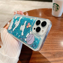 Load image into Gallery viewer, Bling Bling Quicksand Cartoon Case
