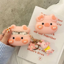 Load image into Gallery viewer, Kawaii Piggy Airpods Case
