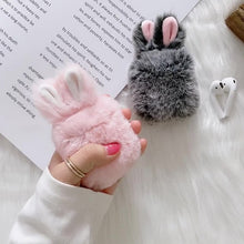 Load image into Gallery viewer, Cute Fluffy Bunny  Airpods Case
