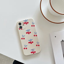 Load image into Gallery viewer, Retro Cherry Digital Art Phone Case
