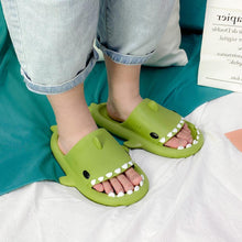 Load image into Gallery viewer, Thick Sole Soft Shark Slippers
