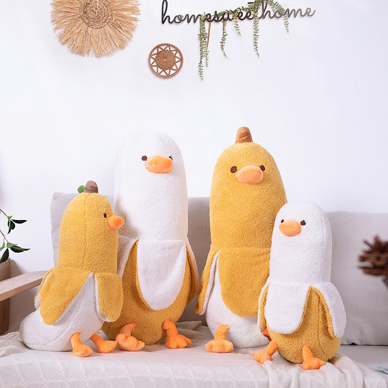 Fluffy Banana Duck Crew Plushies – Kawaiies