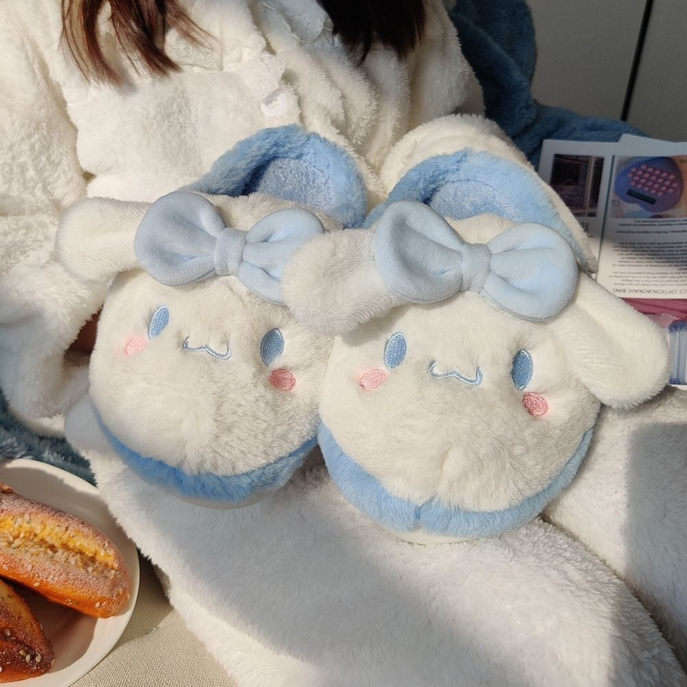 Kawaii Cinnamoroll Fluffy Slippers