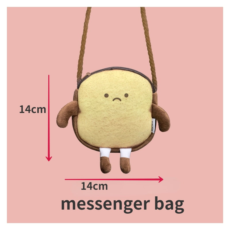 Mini Toasty Bread Crossbody Bag