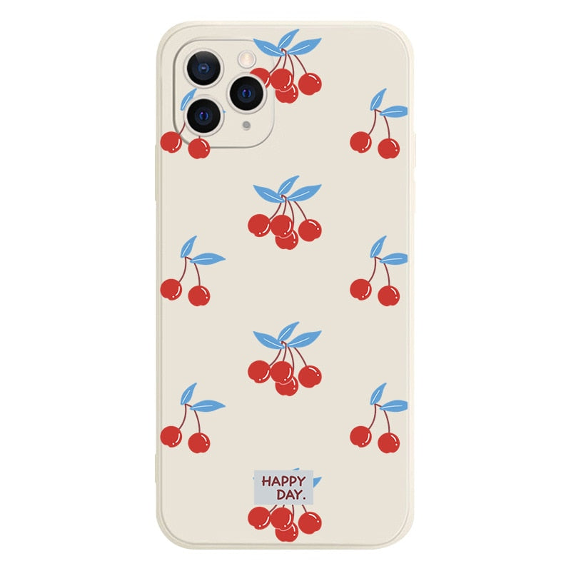 Retro Cherry Digital Art Phone Case