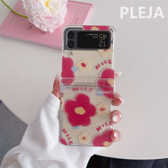 Cute Korean Style Flower Z Flip Case