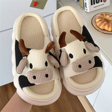 Load image into Gallery viewer, Thick Sole Milky Cow Slippers
