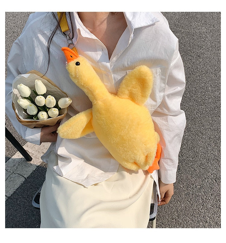 Soft Duck Plushies Crossbody Bag