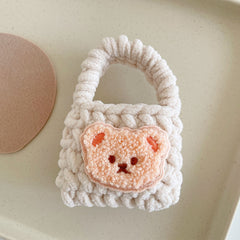 Knitted Teddy Bear Airpods Bag