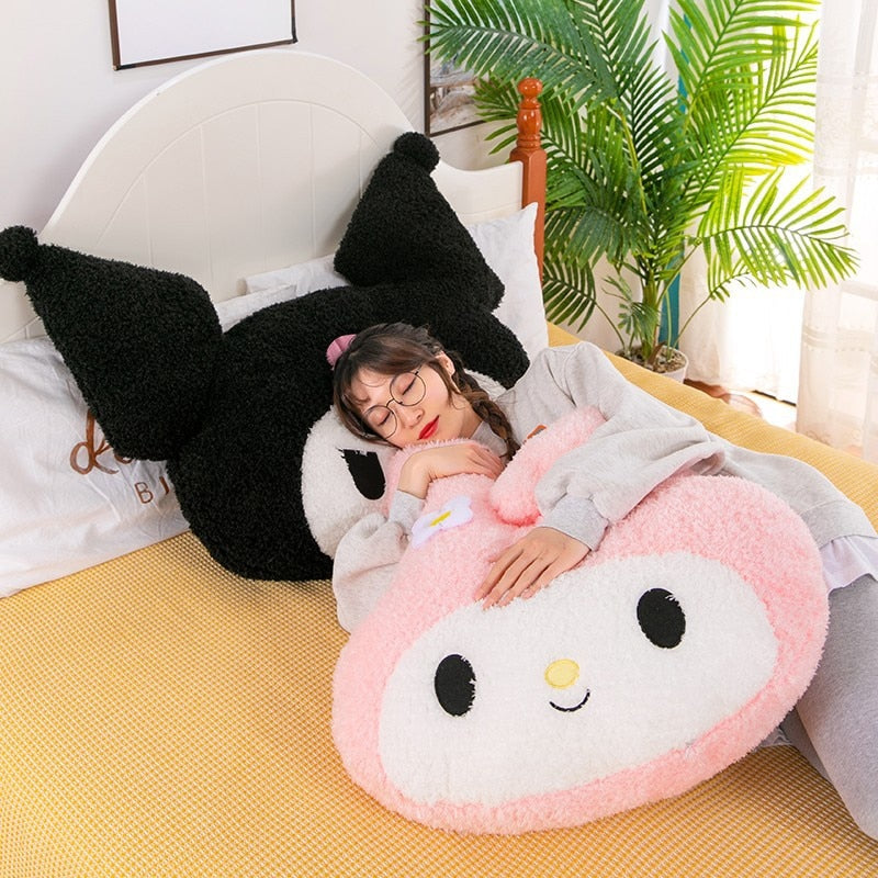Oversized Kuromi Melody Plush Pillow