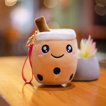 Load image into Gallery viewer, Kawaii Bubble Tea Plushies Keychain

