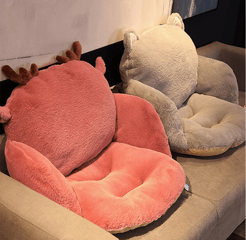 Animal Chair Back Support Cushion - My Kawaii Space