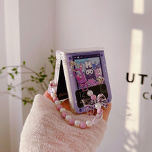 Load image into Gallery viewer, Kawaii Cartoon Wrist Chain Z Flip Case
