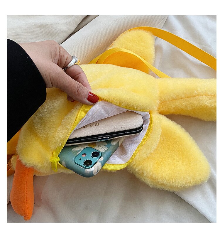 Soft Duck Plushies Crossbody Bag