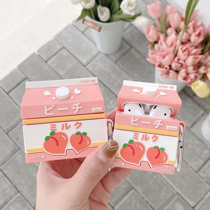Sweet Peachy Milk Airpods Case