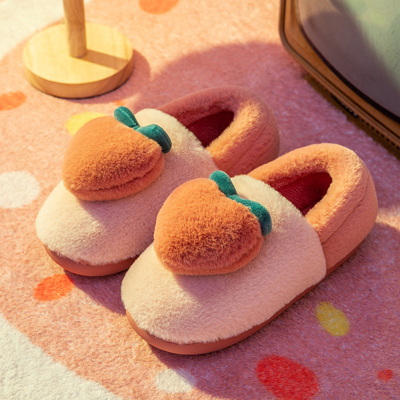 Peachy Fluffy Slippers