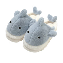 Load image into Gallery viewer, Fluffy Shark Warm Winter Slippers
