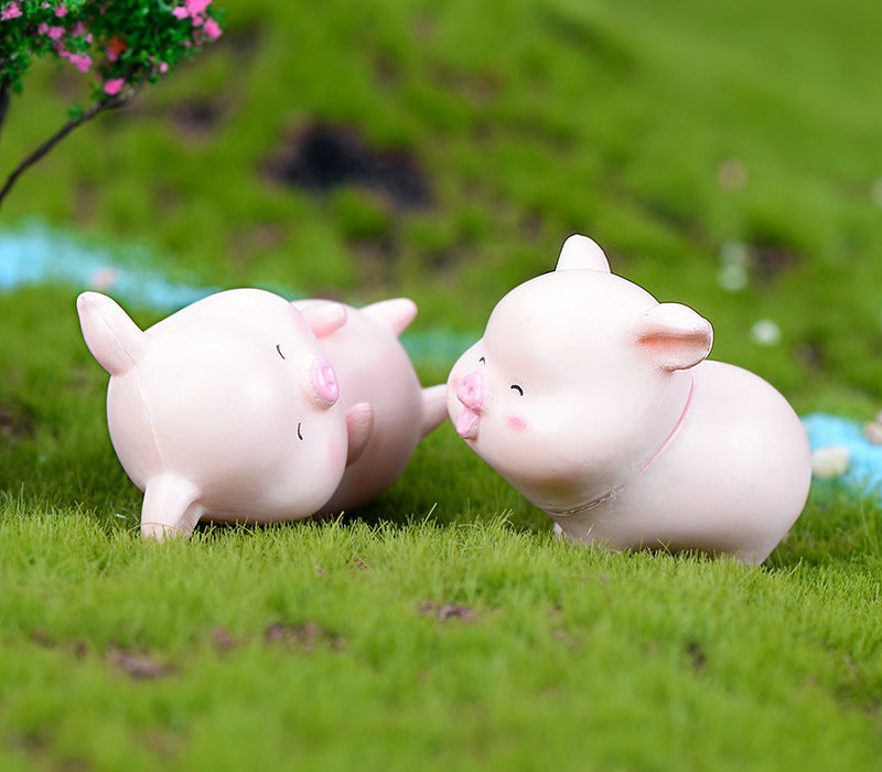 6Pcs Cute Pig Figurines