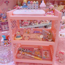 Load image into Gallery viewer, Kawaii Pink Three Tiers Storage
