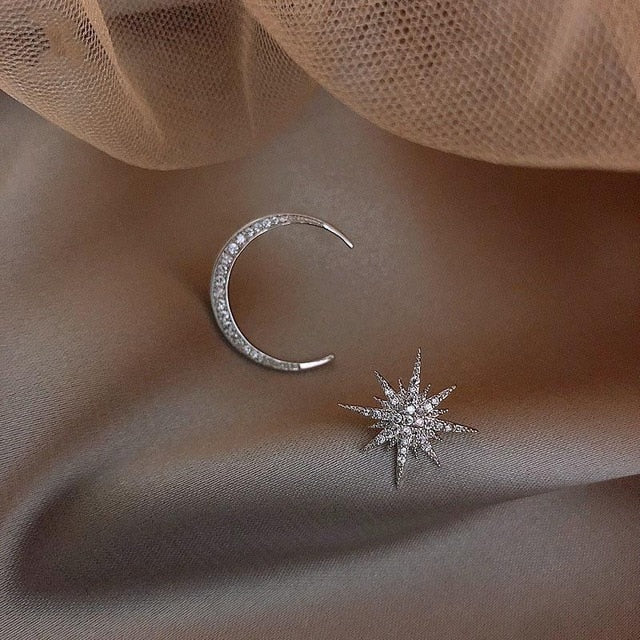 Crystal Moon Earrings