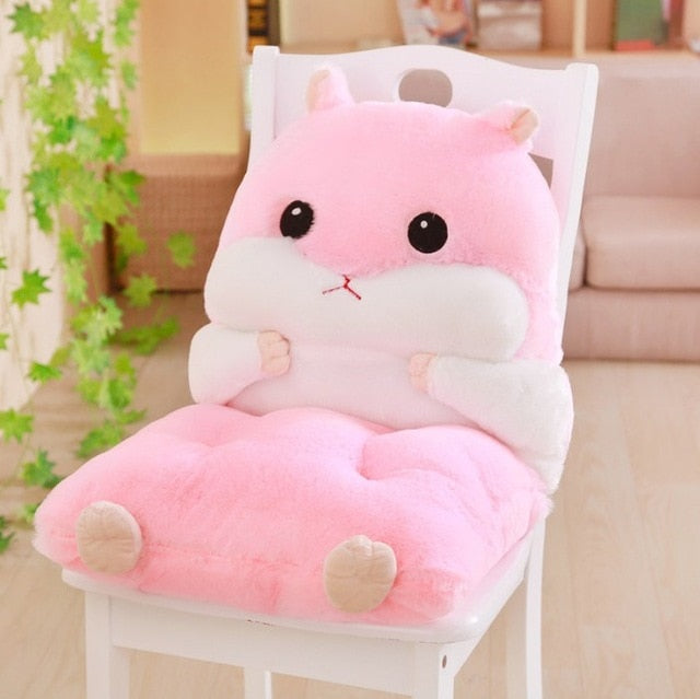 Kawaii Hamster Seat Cushion for Office Chair