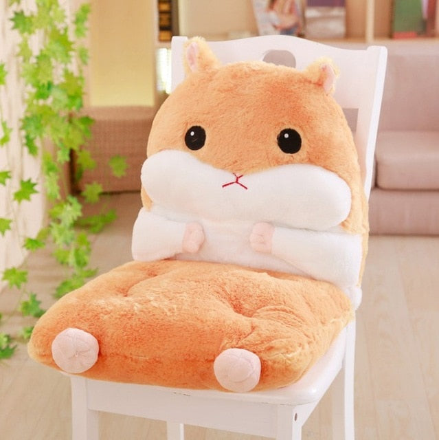 Cartoon Cute Hamster Seat Cushion Throw Pillows PP Cotton Home Decor Chair  Cushion Kawaii Plush Toys For Kids Christmas Gifts - AliExpress